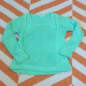 Anthropologie mint green sweater